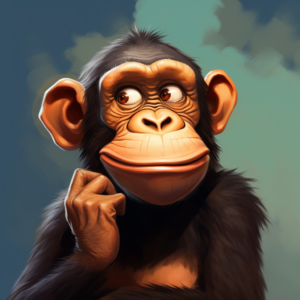 Overly optimistic chimp